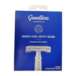 Goodline Men's Double Edge Safety Razor + 5 Stainless Steel Replacement Blades. Fixed Price $9.40.