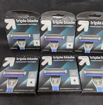 Lot Of 6 Up & Mens Triple Blade Cartridges 4CT Gillette Mach 3 Handle. Fixed Price $49.99.