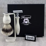 Traditional Shaving Kit For Men - Double Edge Razor,badger Hair Brush With Stand. Fixed Price $60.99.