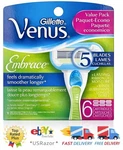 6 Gillette Embrace Razor Blades Refill Cartridge Fit Venus Olay Swirl Spa Shaver. Fixed Price $21.99.