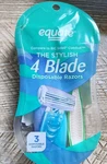 Equate Women's The Stylish 4 Blade Disposable Razors For Sensitive Skin 3 Count. Fixed Price $5.00.