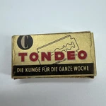 Vintage Tondeo Box 10CT Double Edge Razor Blades - Made Germany Solingen. Fixed Price $14.87.