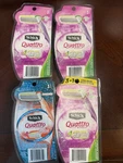 Lot Schick Quattro For Women Disposable Razors 4-BLADE Sensitive Sparkle. Fixed Price $42.00.