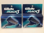 Lot Of 2 Vintage 1998 Gillette Mach 3 Razor Blade Refill 4 Cartridges (8 Total). Fixed Price $28.99.