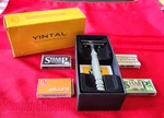 Yintal 3-PC Double Edge Safety Razor- Silver Brass Handle-alloy Head & 30 Blades. Fixed Price $26.99.