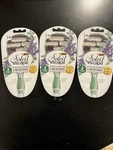 3 Pk Bic Soleil Escape Disposable Razors Lavender And Eucalyptus Scented. Fixed Price $11.99.