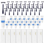Shave Kit Bulk Travel Shaving Cream Disposable Twin Blade Razors And In.... Fixed Price $83.32.