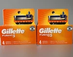 Gillette FUSION5 Razor Refill Cartridges 8 Count (2X4 Pack) New Sealed Authentic. Fixed Price $24.99.