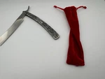 Sweeney Todd Style Straight Blade Barber Razor Pocket Knife Shaving Cut. Fixed Price $25.99.