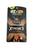 Schick XTREME3 Face & Body Flexible Disposable Razors 4 Pack Aloe+vit. Fixed Price $19.99.