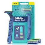 Gillette Guard 3IN1 Shaving Razor Blade For Men- 2 Cartridges +. Fixed Price $10.99.