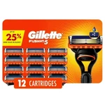 Brand New Gillette Fusion 5 Refill Razor Blades, 12 Cartridges. Fixed Price $27.28.