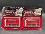 Vintage Remington Lektro Blade Twin Cartridges Refill Of (2 Packs) 16530. Fixed Price $24.99.