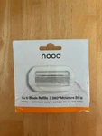 Nood 5-BLADE Razor Cartridge Refill 4 Count W/ 360 Moisture Strip. Fixed Price $9.95.