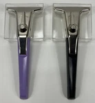 2 Vintage Gillette Techmatic Purple & Black Women's Safety Razors Rare. Fixed Price $34.99.