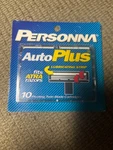 (10) Personna Auto Plus Blade Cartridges Fits Atra Razors Ng. Fixed Price $6.00.