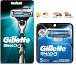6 Gillette Mach 3 Turbo Razor Blades 5+1 Refills Cartridges Metal Shaver Handle. Fixed Price $22.99.