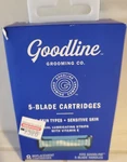 Goodline Grooming Co. 5-BLADE Replacement Cartridges Count Brand New X8. Fixed Price $9.99.