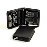 Bey Berk 11 Piece Travel Manicure / Shave Set In Black Leather Case. Fixed Price $59.36.