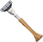 Razolution System Razor Zebrano Wood Handle Uses Changeable Gillette MACH3 Blade. Fixed Price $30.69.