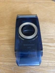 Braun Mobileshave M-60 Blue Auto-lock Washable Electric Shaver With Twist Cap. Fixed Price $13.00.