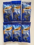 Lot Of 6 Bic Comfort Mens Disposable Razors 3-BLADE Individually Wrapped. Fixed Price $16.98.