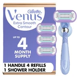 Razor For Women 5 Blade Refills 4 Count Purple Gillette Venus Extra Smooth. Fixed Price $46.99.