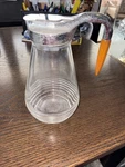 Vintage Bakelite Bullet Handle Hazel Atlas Glass 9 Pitcher. Fixed Price $14.73.