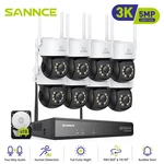 Sannce 5MP 10CH Nvr Wireless Pt Security Camera System Color Night Two Way Audio. Fixed Price $570.49.