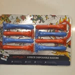 Hardy 3-BLADE Disposable Razors 8 Piece Blue & Orange Anti-clog. Fixed Price $7.99.