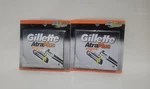 Lot Of 2 Gillette Altraplus Razor Refill Cartridges With Lubrastrip, 10 Pack. Fixed Price $28.00.