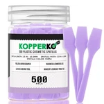 Kopperko Small Plastic - 2.5" Cosmetic Makeup Spatulas, Purple, 500 Pk. Fixed Price $18.97.