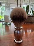 Edwin Jagger Badger Shaving Brush With Chrome Handle. Fixed Price $60.00.