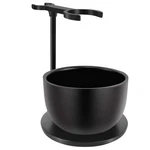 Sanwa Deluxe Heavyweight Black Shaving Brush Razor Stand With Stainless Steel.... Fixed Price $35.81.