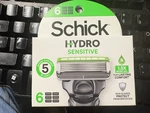 Schick Hydro Sensitive Razor Refills 5 Blades Steel 6 Cartridges. Fixed Price $9.45.