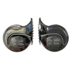 Universal Chrome Snail Shell Electric Air Horn Set High 510 Low 410 W/ Relay Kit. Fixed Price $28.95.