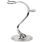 Deluxe New Heavyweight High Luster Chrome Safety Razor Shaving Brush Stand. Fixed Price $27.99.