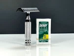 Ikon Tuckaway Cnc Stainles Steel Safety Short Handle Open Comb Head. Fixed Price $39.99.