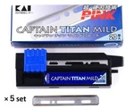 100 Blades Kai Captain Titan Mild Protouch Mg Razor 20PCS X 5PACK Japan. Fixed Price $70.00.