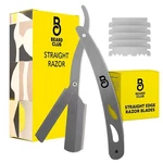 The Beard Club Straight Razor For Men - Navajas Para Barbero Silver. Fixed Price $9.99.