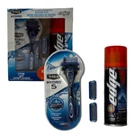 5 Piece Gift Set Schick Hydro Razor Handle (3) Cartridges Edge Shave Gel 7 Oz. Fixed Price $15.00.