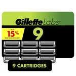 Gillette Labs Men's Razor Blade Refills With Exfoliating Bar, Green, 9. Fixed Price $64.38.