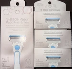 Cvs Beauty Intimate 3-BLADE Pubic Hair & Skin Handle 14 Cartridges Free Ship!. Fixed Price $23.90.