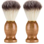 2PCS Men Shaving Brush Badger Hair Soft Feel Shave Barber Beard Cleaning Tool. Fixed Price $8.73.