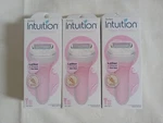 3 Schick Intuition Razor Fresh Gardenia Handles+ 6 Refill Cartridges 4 Blades. Fixed Price $29.99.