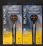 2 Pk Blade Men 5 Advanced Razor + Cartridge W/ Motion Sphere (N011). Fixed Price $17.00.