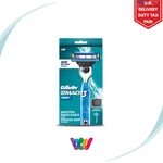 Gillette MACH3+ Razor And Cartridges (2 Counts) With Blade Protector. Fixed Price $24.99.