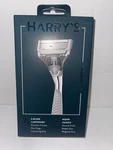 Harry Men Razor Chrome Edition Handle 2CT Blade Cartridges. Fixed Price $16.99.