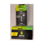 Gillettelabs Razor W/ Exfoliating Bar + 8 Refill Cartridges *damaged Packaging*. Fixed Price $39.99.