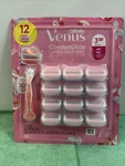 New Gillette Venus Comfortglide White Tea Razor Blades 12 Refill Cartridges. Fixed Price $31.00.